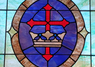 stained glass cross