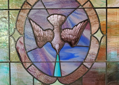 stained glass dove