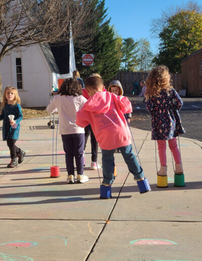 Kids playing outside