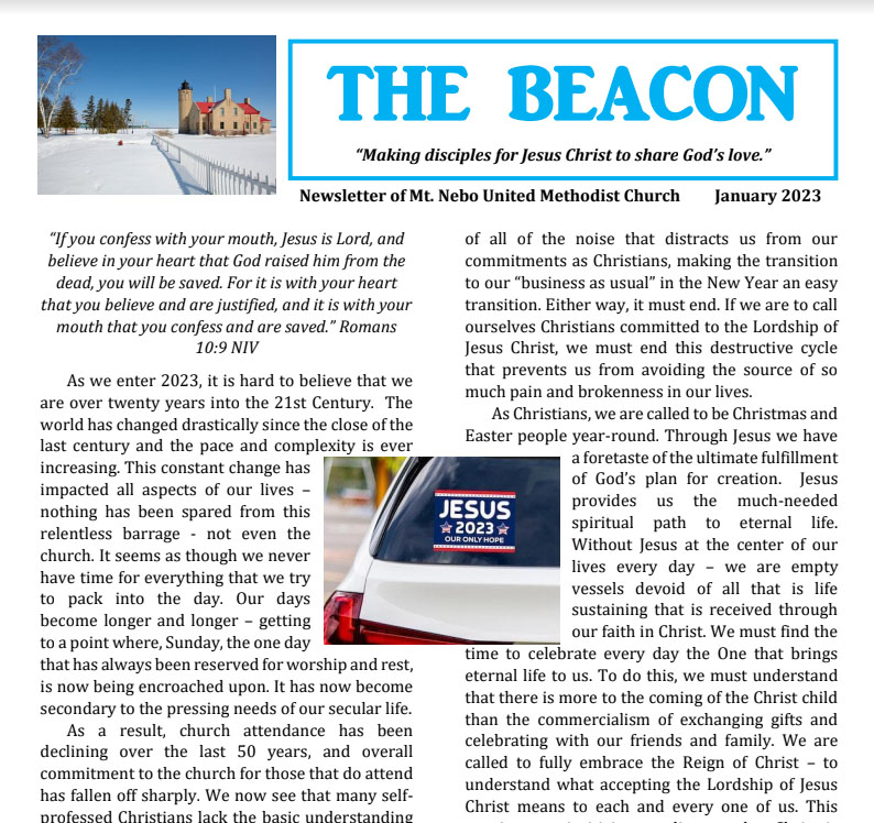 Beacon issue for January 2023