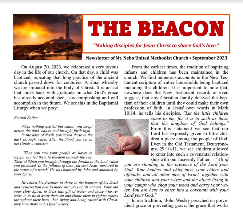 September issue of the beacon