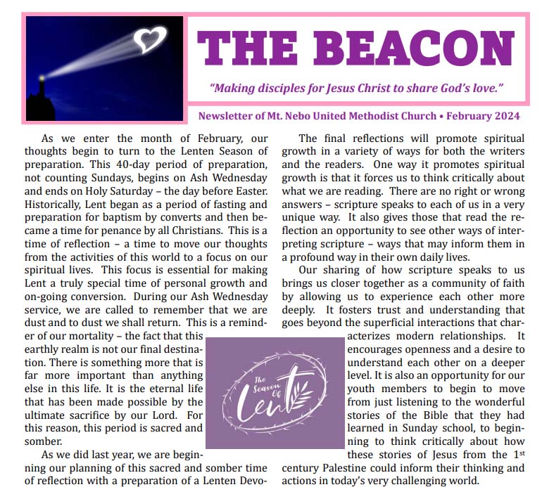 February beacon screenshot