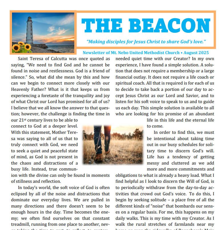 August issue of The Beacon