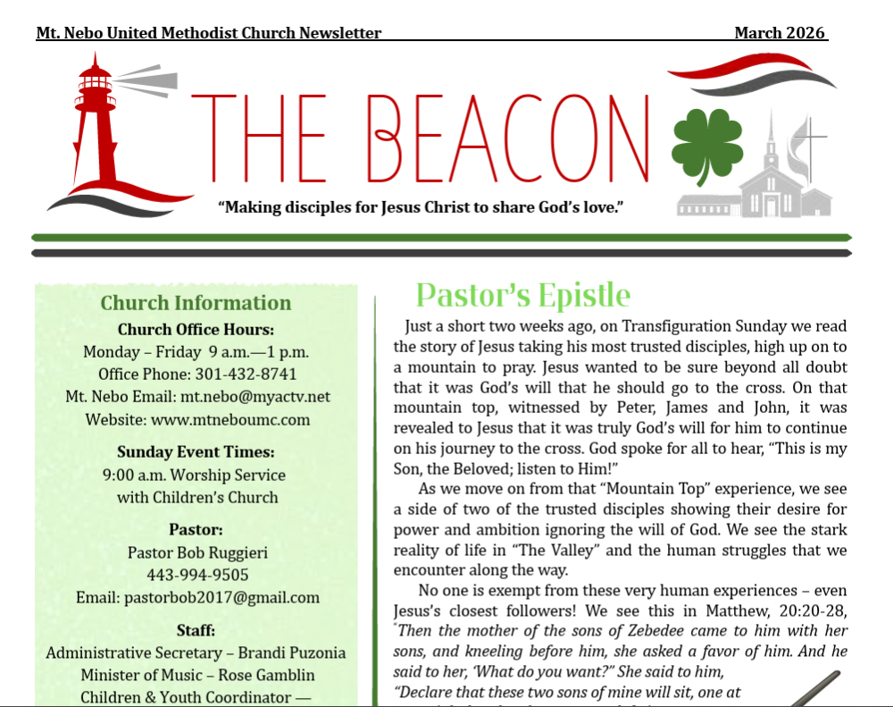 March issue of The Beacon